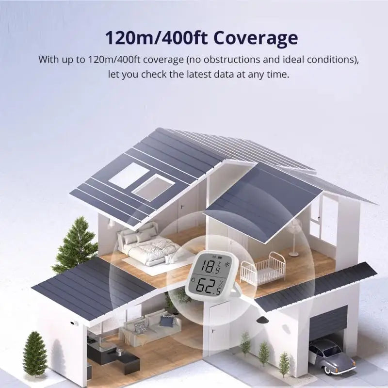 Intelligent SNZB-02D Humidity Sensor SONOFF Zigbee Smart LCD Temperature Sensor for Monitoring of Household Use with LCD Screen
