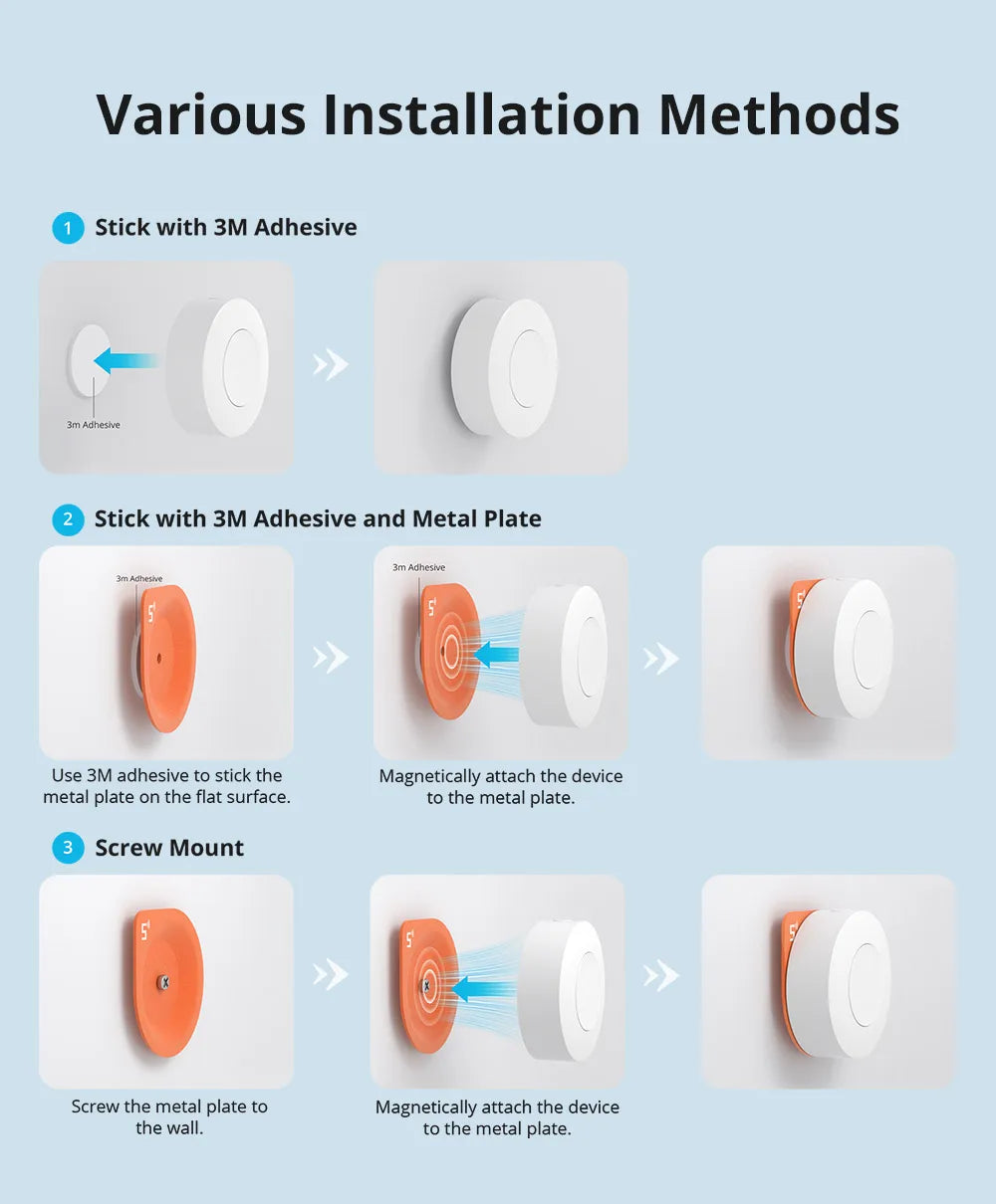 SONOFF SNZB-01P Zigbee Wireless Switch Button Smart Scene Switch Home Automation Control for eWeLink APP Alexa Smartthings