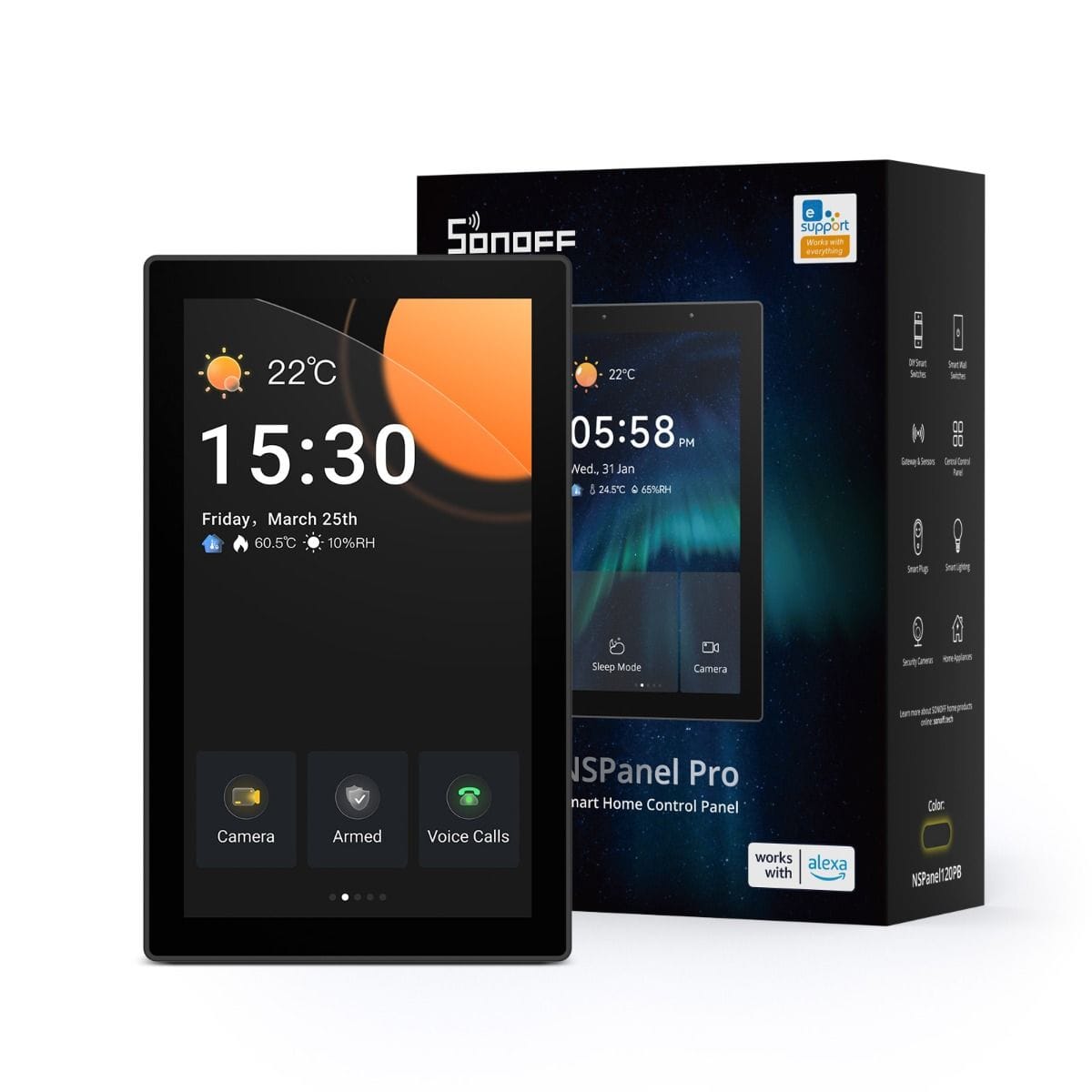 Nspanel Pro 120 Smart Home Management Interface (Black)