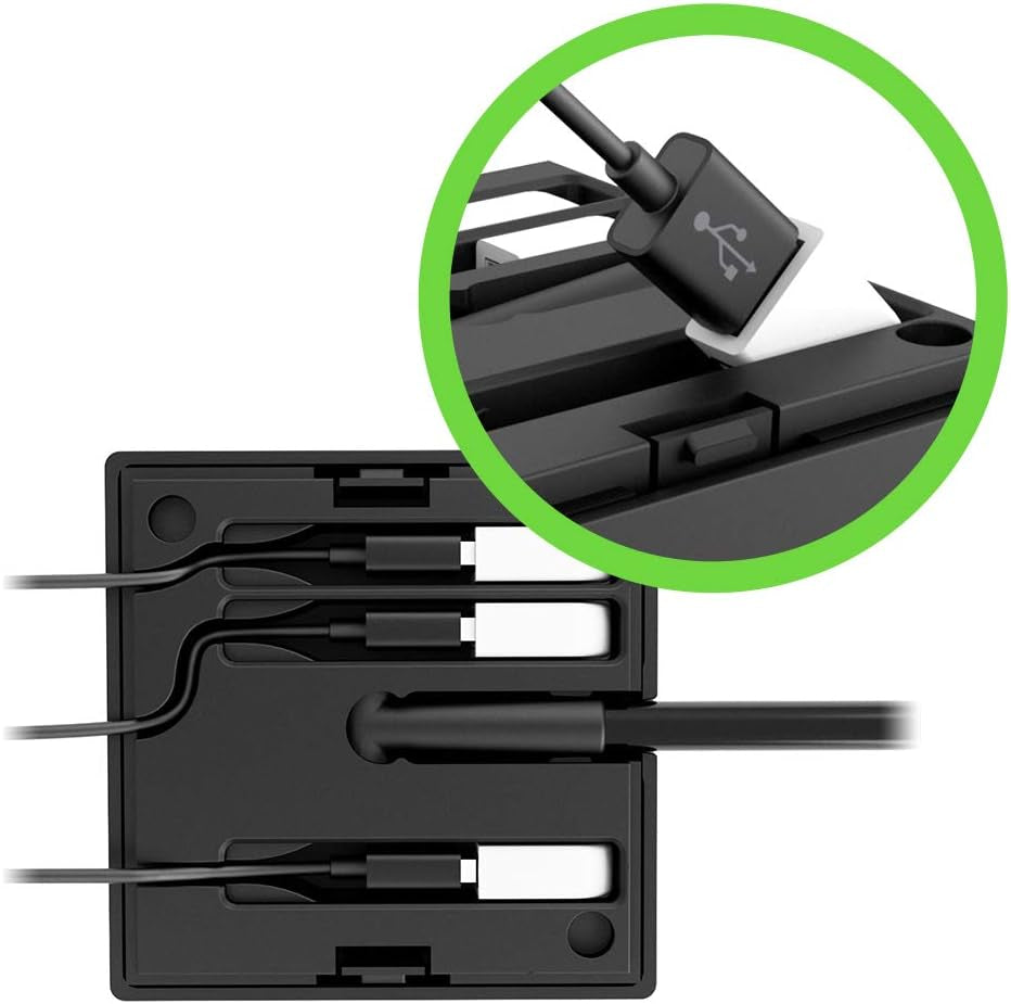 Belkin Power Strip Surge Protector - 4 Multiple Outlets & 4 USB Charger Ports, Cube Outlet Extender for Macbook, Iphone 11/12 Pro Max, Galaxy S20+/Note 20 Ultra, Home, Office, Travel & Desktop - Black