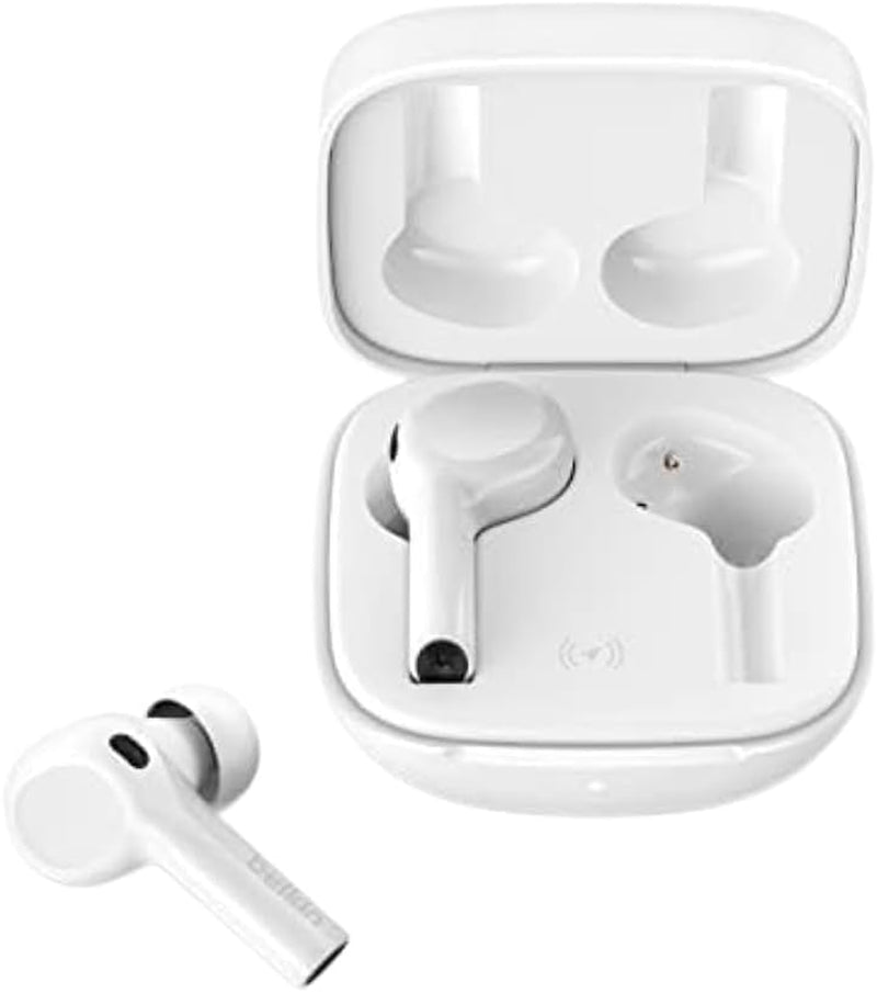 Wireless Earbuds, Soundform Freedom True Wireless Bluetooth Earphones with Wireless Charging Case IPX5 Certified Sweat and Water Resistant with Deep Bass for Iphones and Androids - White