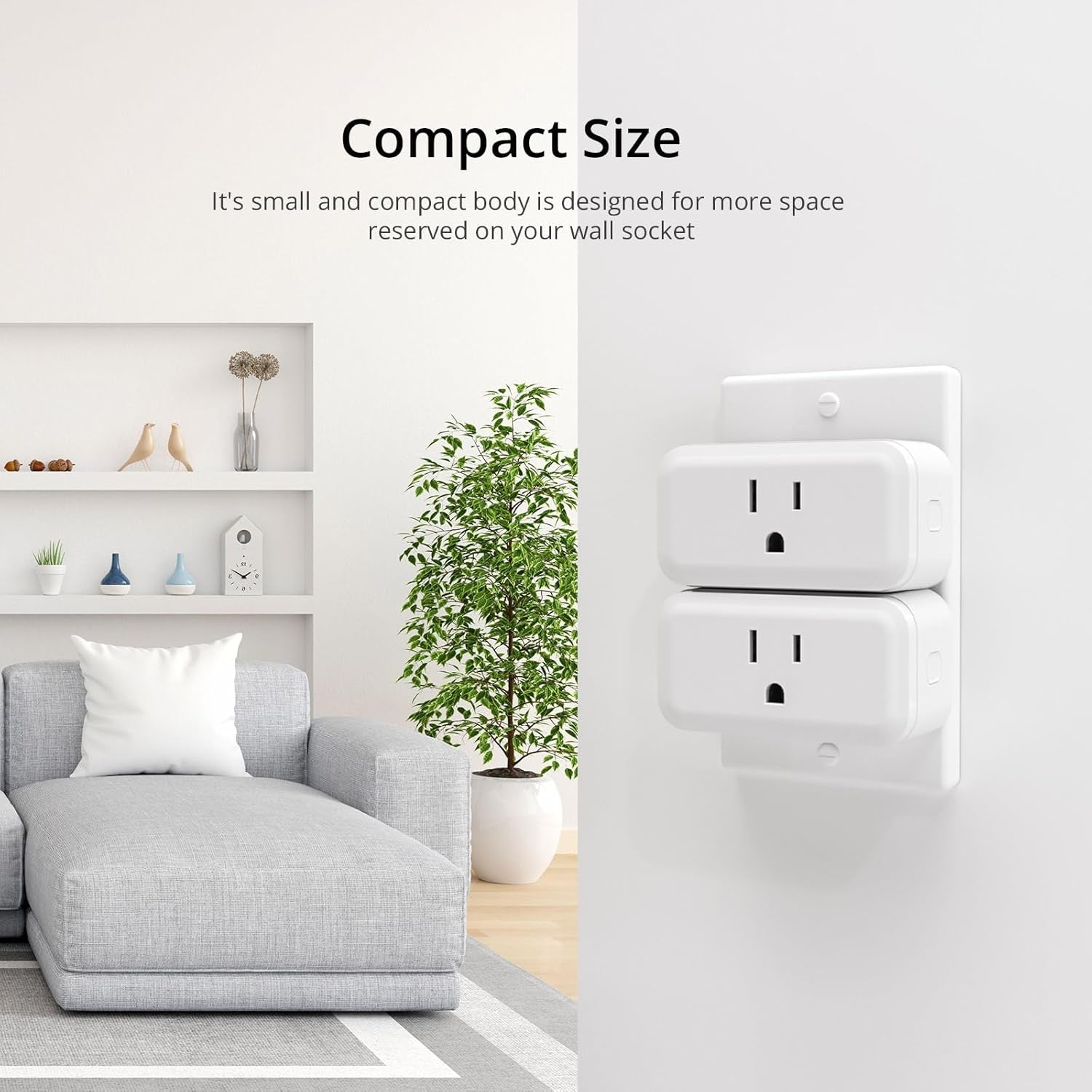 S40 Smart Plug with Energy Monitoring - 15A ETL Certified Smart Outlet, Compatible with Alexa & Google Home, IFTTT Support, No Hub Required, 2.4GHz Wi-Fi Only