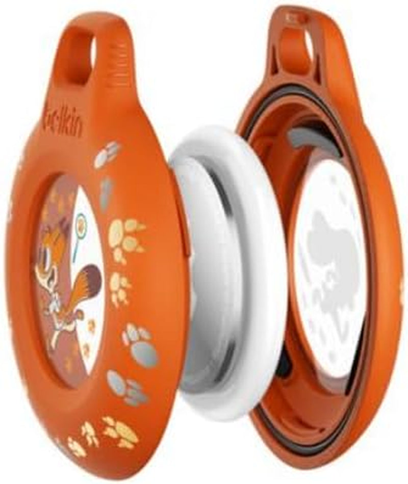 [Zootopia 2]  Msc021Qcog-Dy Airtag Case, Protective Cover, Waterproof, Bicycle, Wallet, Children, Safe, Anti-Lost, Anti-Theft, Anti-Scratch, Dog, Cat, Keychain