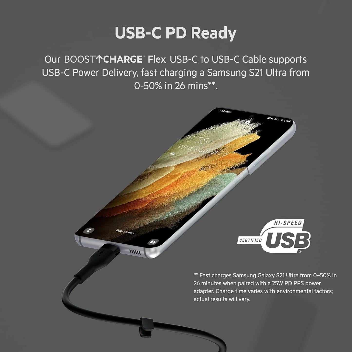 Boostcharge Flex Silicone USB-C to USB-C Charging Cable (2M/6.6FT) for Iphone 16, Iphone 16 Pro, Galaxy S25, S24, Pixel 9 & 8, Nintendo Switch 2 & More with Cable Clip - Black & White (2-Pack)