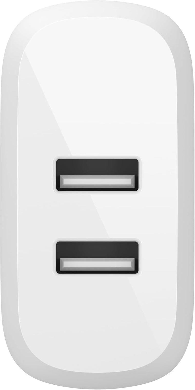 Dual Port USB Charger Block 24W - Iphone Charger Fast Charging - Iphone 17, Air, Pro, Pro Max, Ipad, Airpods, Apple Watch, Samsung Galaxy S25, Nintendo Switch 2 & More - Cable Not Included