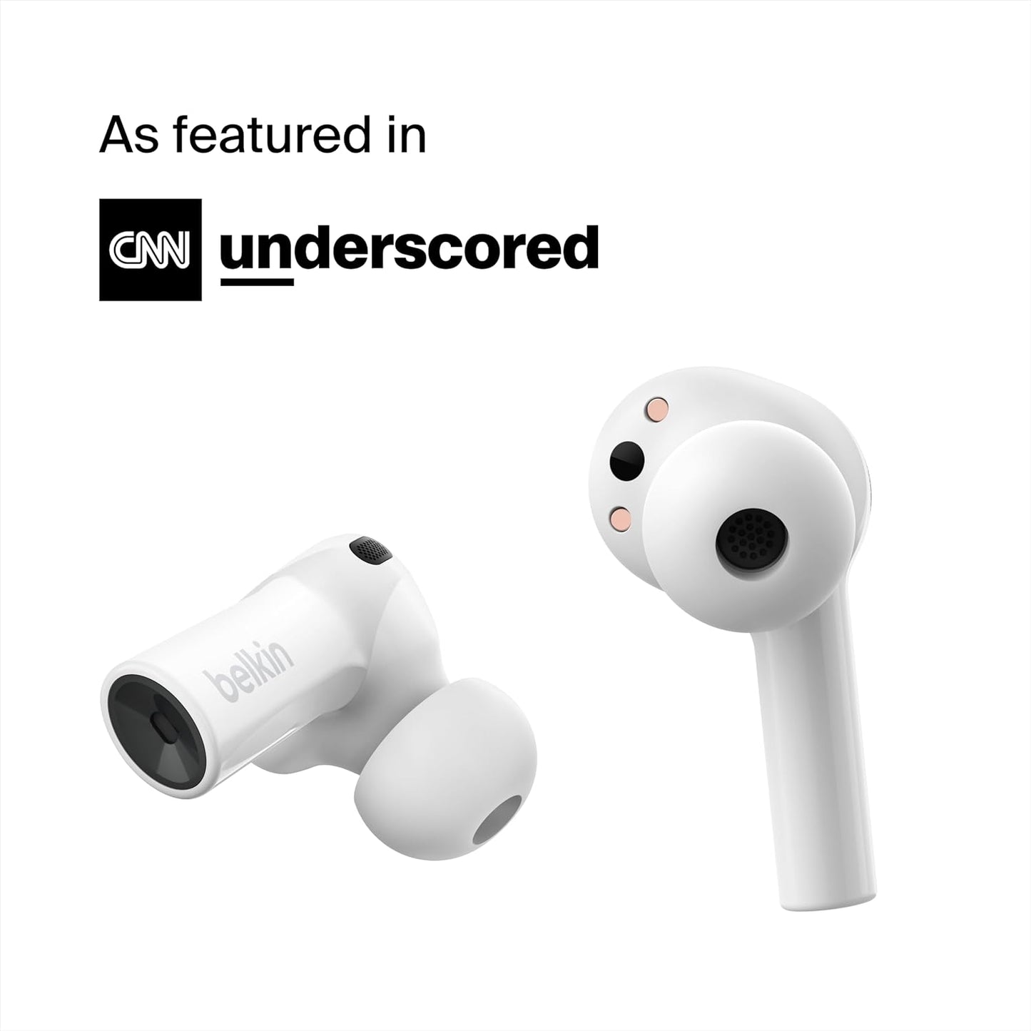 Wireless Earbuds, Soundform Freedom True Wireless Bluetooth Earphones with Wireless Charging Case IPX5 Certified Sweat and Water Resistant with Deep Bass for Iphones and Androids - White