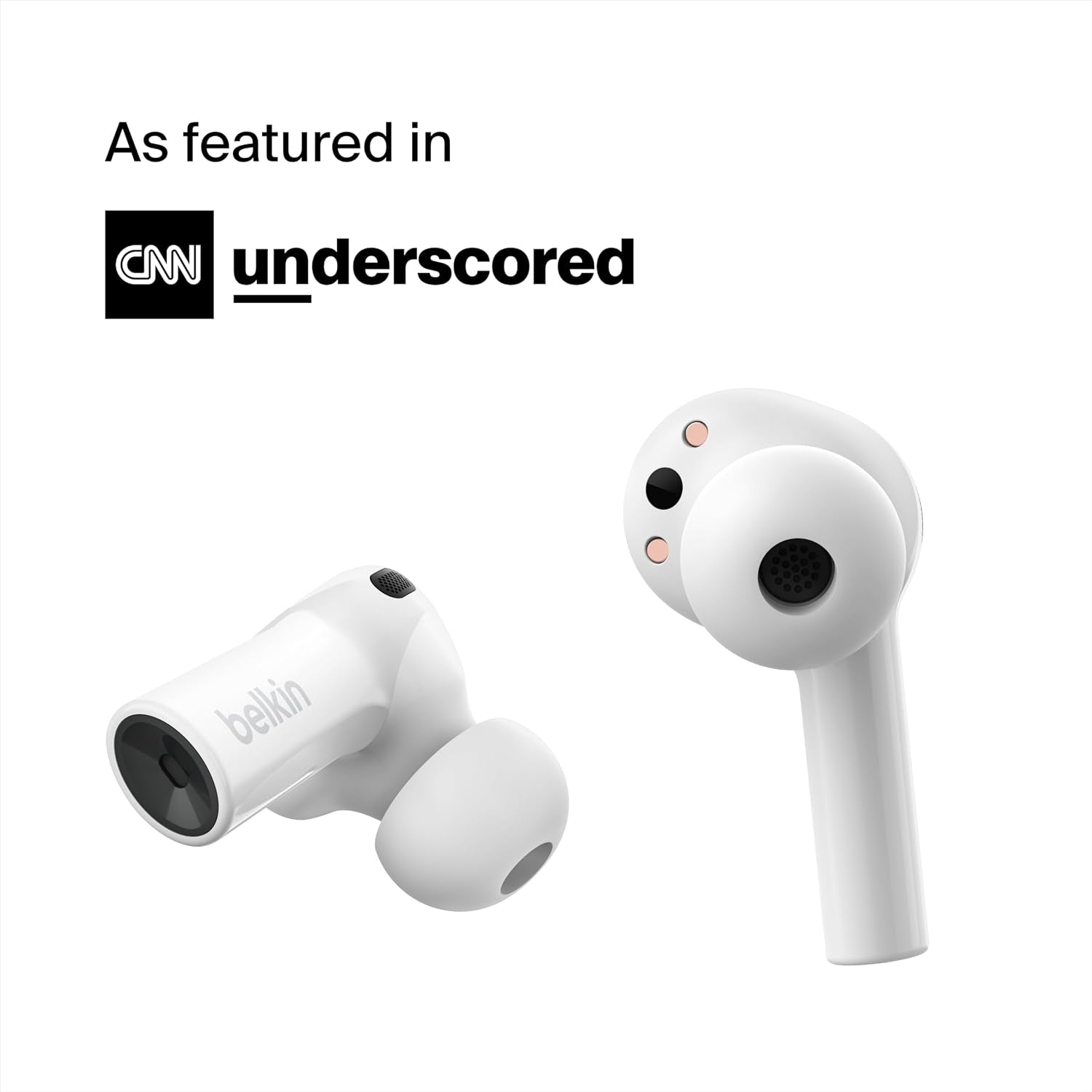 Wireless Earbuds, Soundform Freedom True Wireless Bluetooth Earphones with Wireless Charging Case IPX5 Certified Sweat and Water Resistant with Deep Bass for Iphones and Androids - White