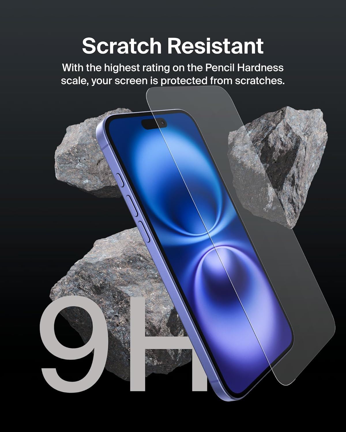 Screenforce Invisiglass Treated Screen Protector for Iphone 16 Plus, Iphone 15 Plus, & 14 Pro Max - Scratch-Resistant Impact Protection W/Included Easy Align Tray for Bubble-Free Application