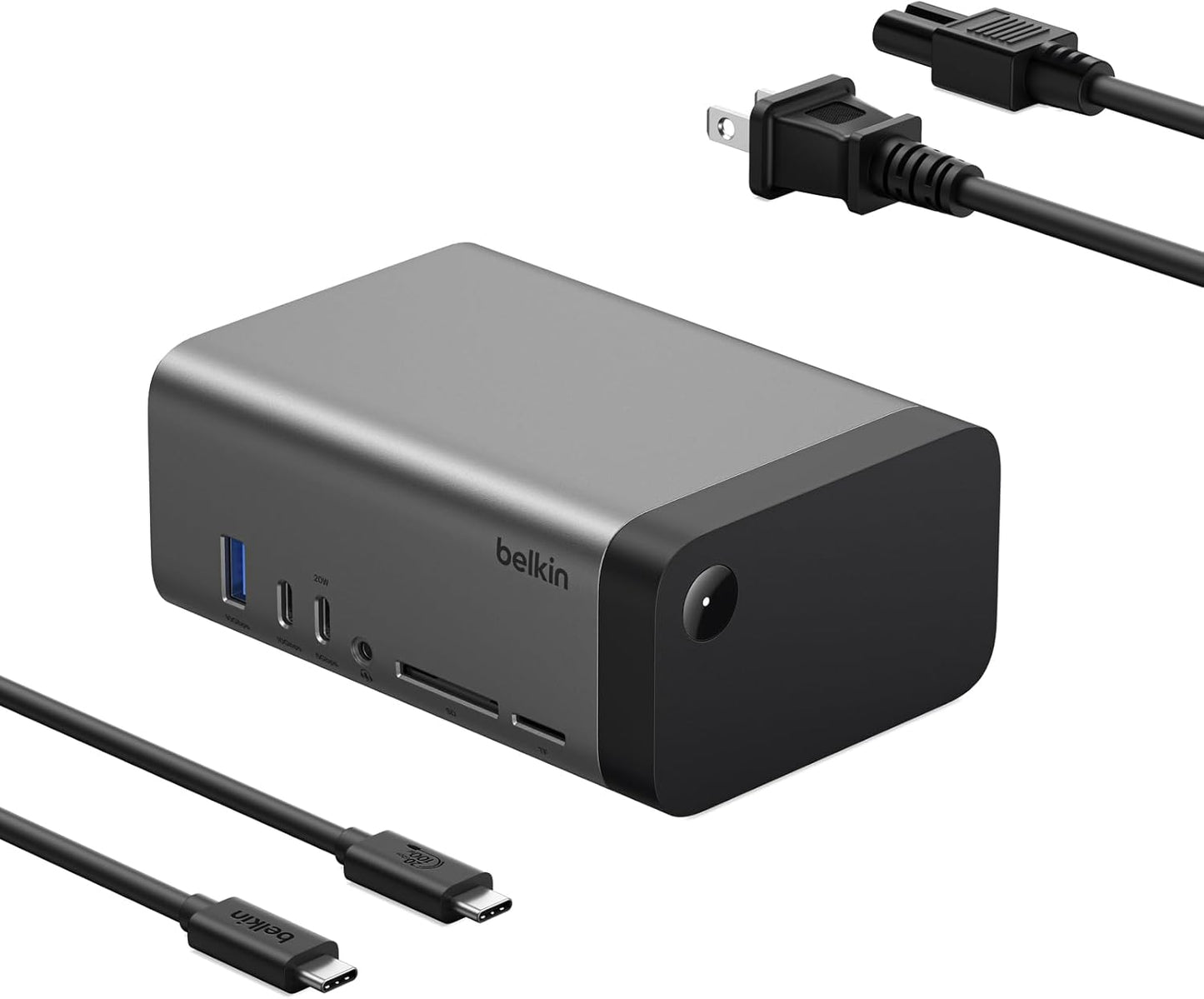 USB-C Hub, 11-In-1 Pro Gan Dock 150W, Multi-Port Docking Station W/Usb-C, USB-A, Ethernet, SD, Microsd, 3.5Mm Port, 4K HDMI Ports for Triple Monitor Display - Compatible W/Macbook Pro & More