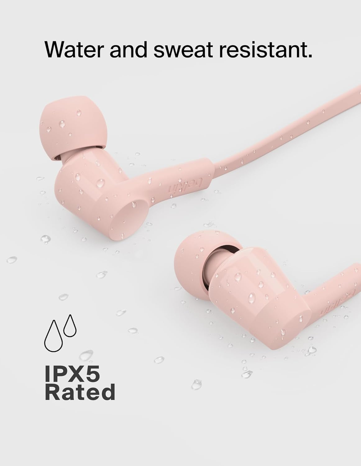 Soundform Wired Earbuds with USB-C Connector, In-Ear Earphones W/Microphone - USB-C Headphones for Iphone 17, Iphone 16, Ipad Mini, Galaxy S26, Google Pixel 10, Android, & More - Pink