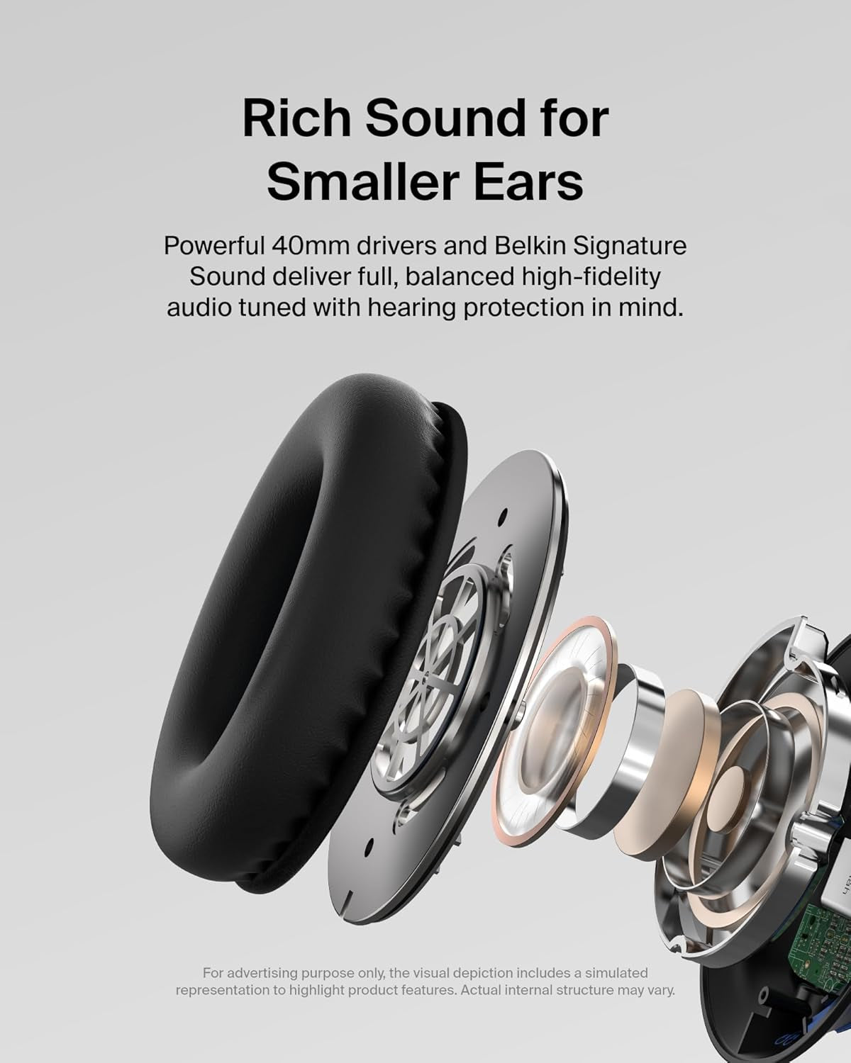 Soundform Inspire Wired Over-Ear Headset for Kids, Online Learning & Travel W/Built-In Boom Mic, 85Db Safe Volume Limit - USB-C & 3.5Mm - Compatible W/Iphone, Ipad, Galaxy & More - Black