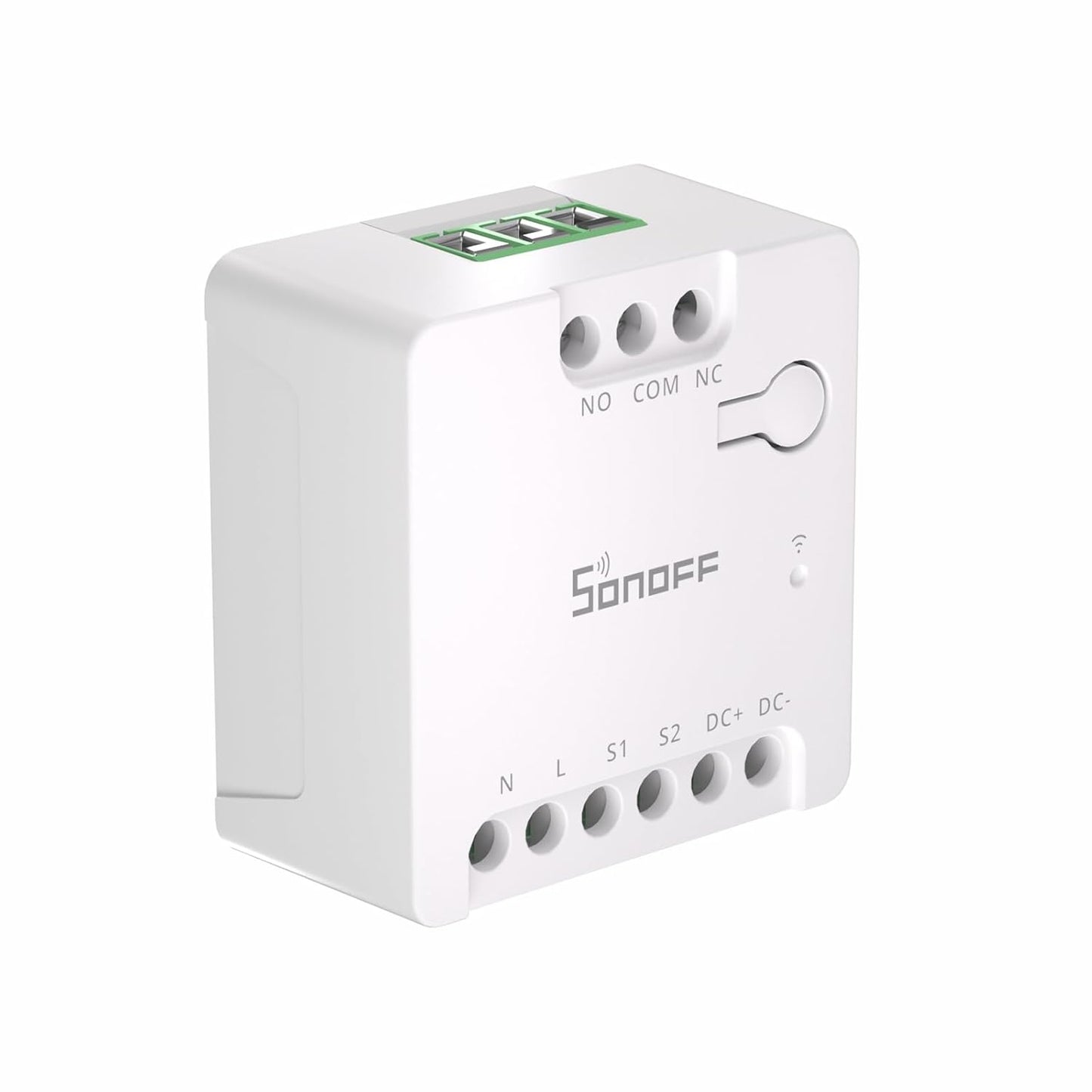 WiFi Mini-D Smart Switch with Matter Compatibility, Dry Contact Output, AC/DC Input Support, Alexa & Google Home Integration, Ideal for Garage Doors, Boilers, Low Power DC Motors, and Solenoid Valves (Pack of 2)