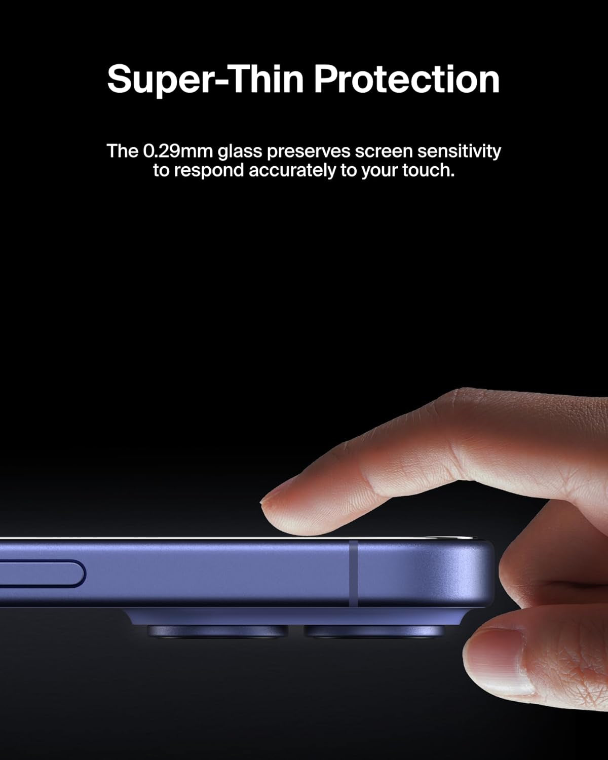 Screenforce Invisiglass Treated Screen Protector for Iphone 16 Plus, Iphone 15 Plus, & 14 Pro Max - Scratch-Resistant Impact Protection W/Included Easy Align Tray for Bubble-Free Application