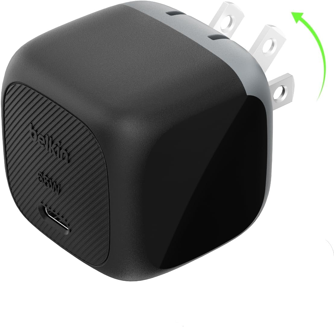 USB C Charger Block 65W, Super Fast Charging Block, Type C Wall Charger - Apple Iphone 17, Air, Pro, Galaxy S26, Google Pixel 10, Macbook, Airpods, Chromebook, Nintendo Switch 2 & More - Black