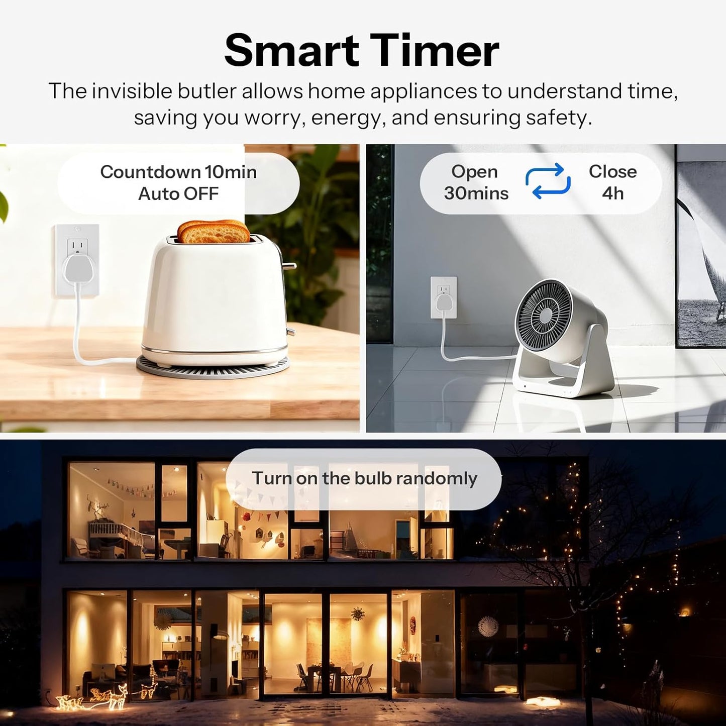 Matter Smart Plug S41S - 4-Pack, 15A 1800W Wi-Fi Smart Outlet, ETL Certified, Remote and Voice Control with Timer, Compatible with Alexa, Google Home, Apple HomeKit, and SmartThings