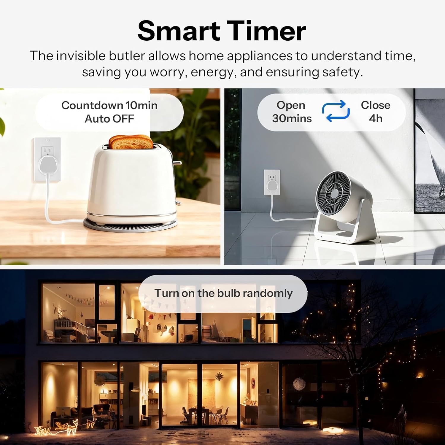 Matter Smart Plug S41S - 4-Pack, 15A 1800W Wi-Fi Smart Outlet, ETL Certified, Remote and Voice Control with Timer, Compatible with Alexa, Google Home, Apple HomeKit, and SmartThings