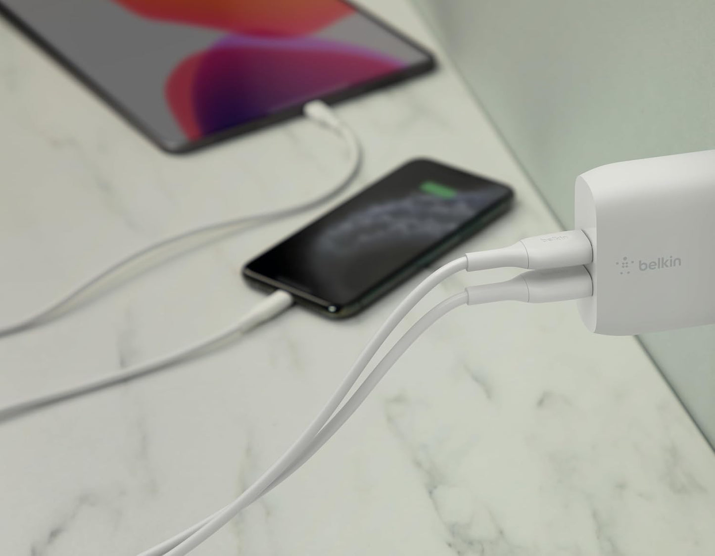 Dual Port USB Charger Block 24W - Iphone Charger Fast Charging - Iphone 17, Air, Pro, Pro Max, Ipad, Airpods, Apple Watch, Samsung Galaxy S25, Nintendo Switch 2 & More - Cable Not Included