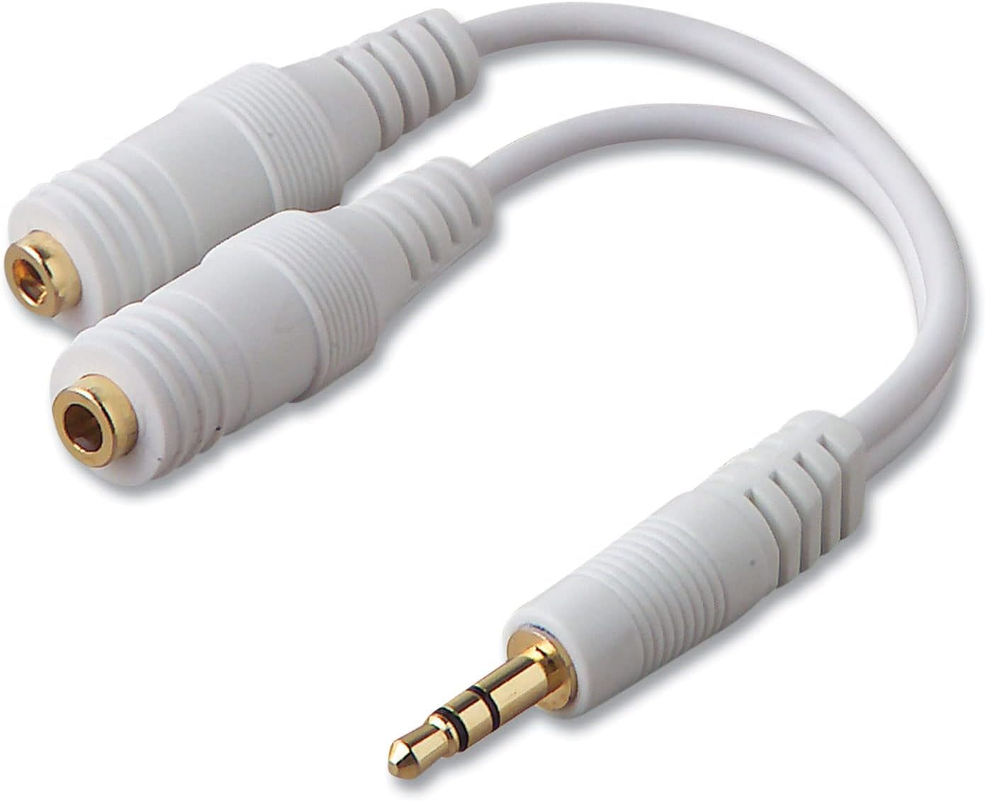 Belkin Speaker and Headphone Splitter, White