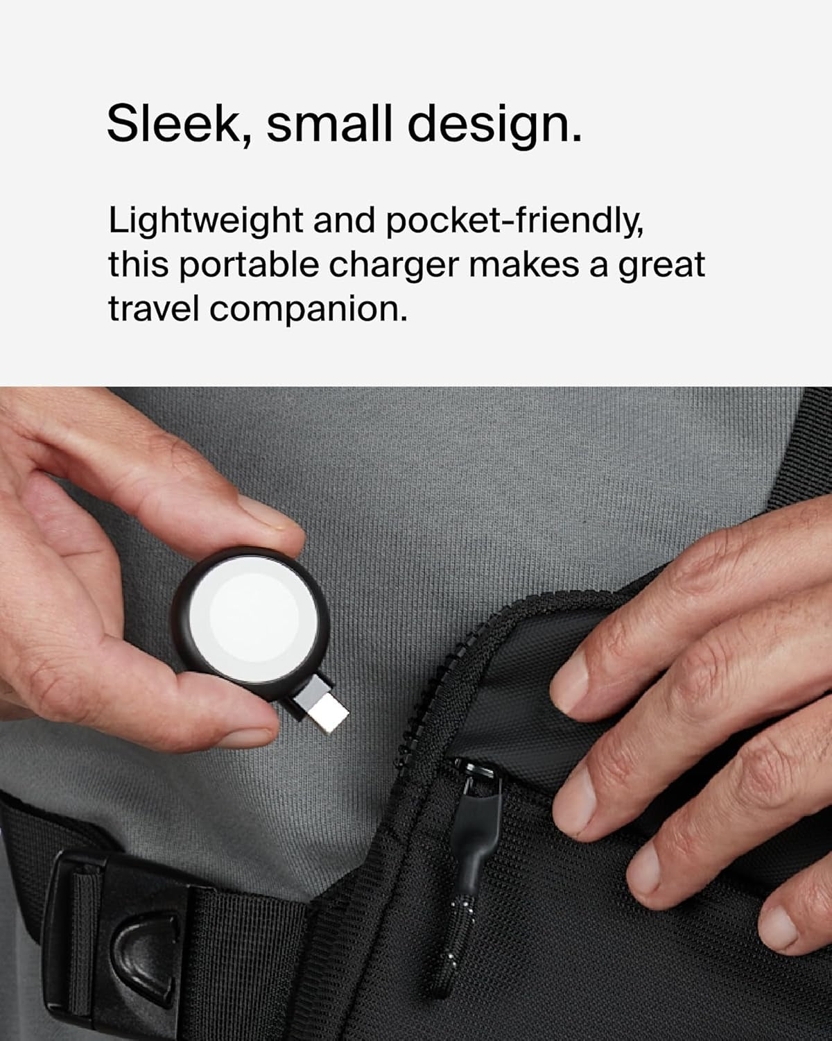 Portable USB-C Apple Watch Charger - Mfi-Certified USB-C Charger for Apple Watch Series 9, 8, 7, Ultra - Compatible with Macbook, Iphone 16 & More - Black