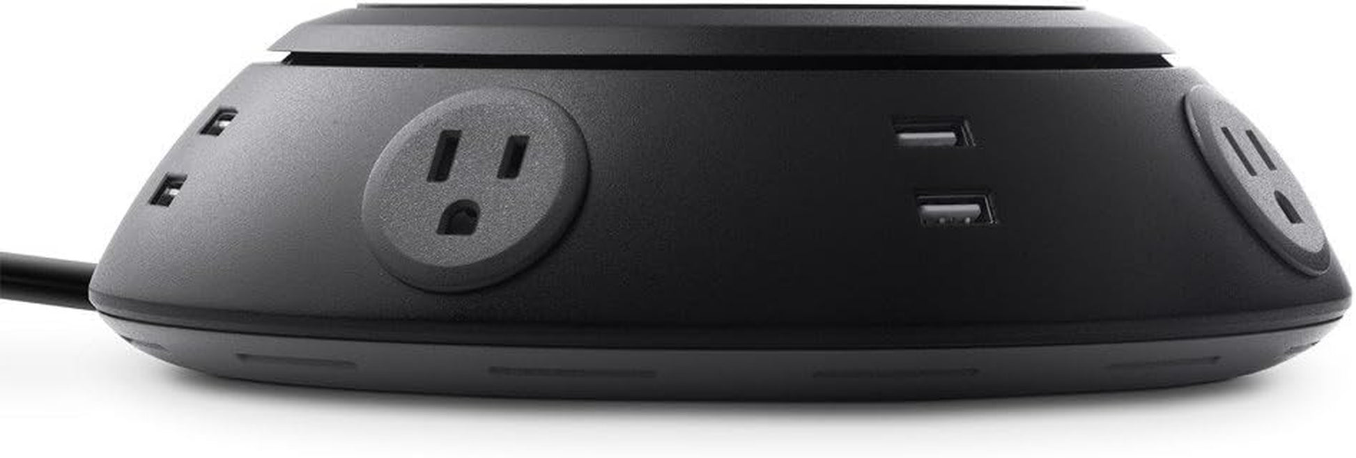 Belkin round Surge Protector - 4 Outlet Surge Protector - Includes 8 Fast-Charging Usb-A Ports W/ 6 Ft Heavy Duty Flat Plug Extension Cord for Conference Rooms, Computer Desktops, & More (1080 Joules)