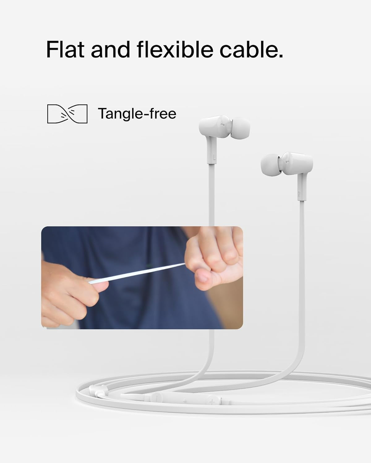 Soundform Wired Earbuds with USB-C Connector, In-Ear Earphones W/Microphone - USB-C Headphones for Iphone 17, Iphone 16, Ipad Mini, Galaxy S26, Google Pixel 10, Android, & More - White