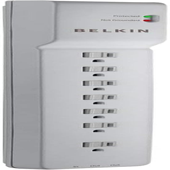Belkin 7-Outlet Power Strip Surge Protector, 12Ft Cord - Ideal for Computers, Home Theatre, Appliances, Office Equipment (2,320 Joules)