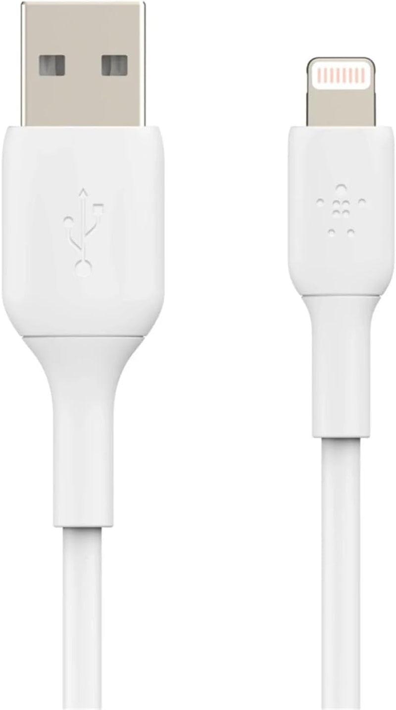 Boostcharge Lightning Cable - 6.6Ft/2M - Mfi Certified Apple Iphone Charger USB to Lightning Cable - Iphone Cable - Iphone Charger Cord - Apple Charger - USB Phone Charger - White