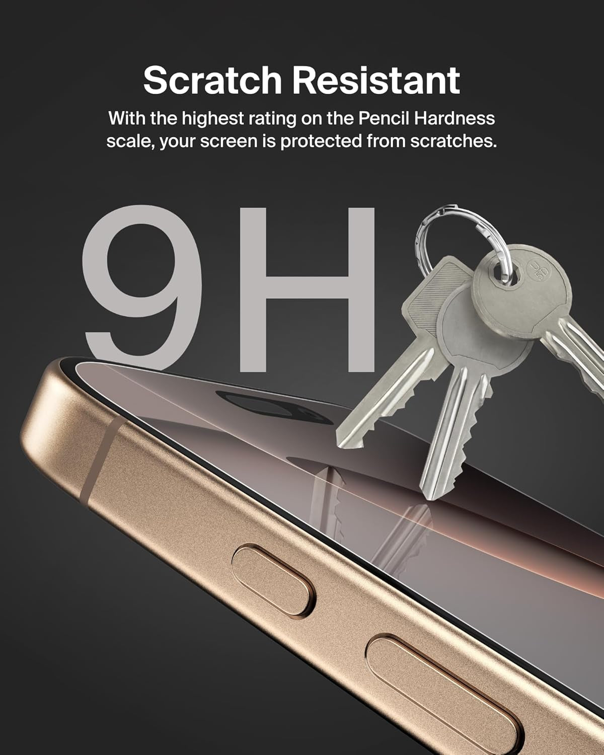 Screenforce Temperedglass Treated Screen Protector for Iphone 16 Pro - Slim & Scratch-Resistant Impact Protection with Easy Align Tray for Bubble Free Application, Recycled Glass - 2 Pack