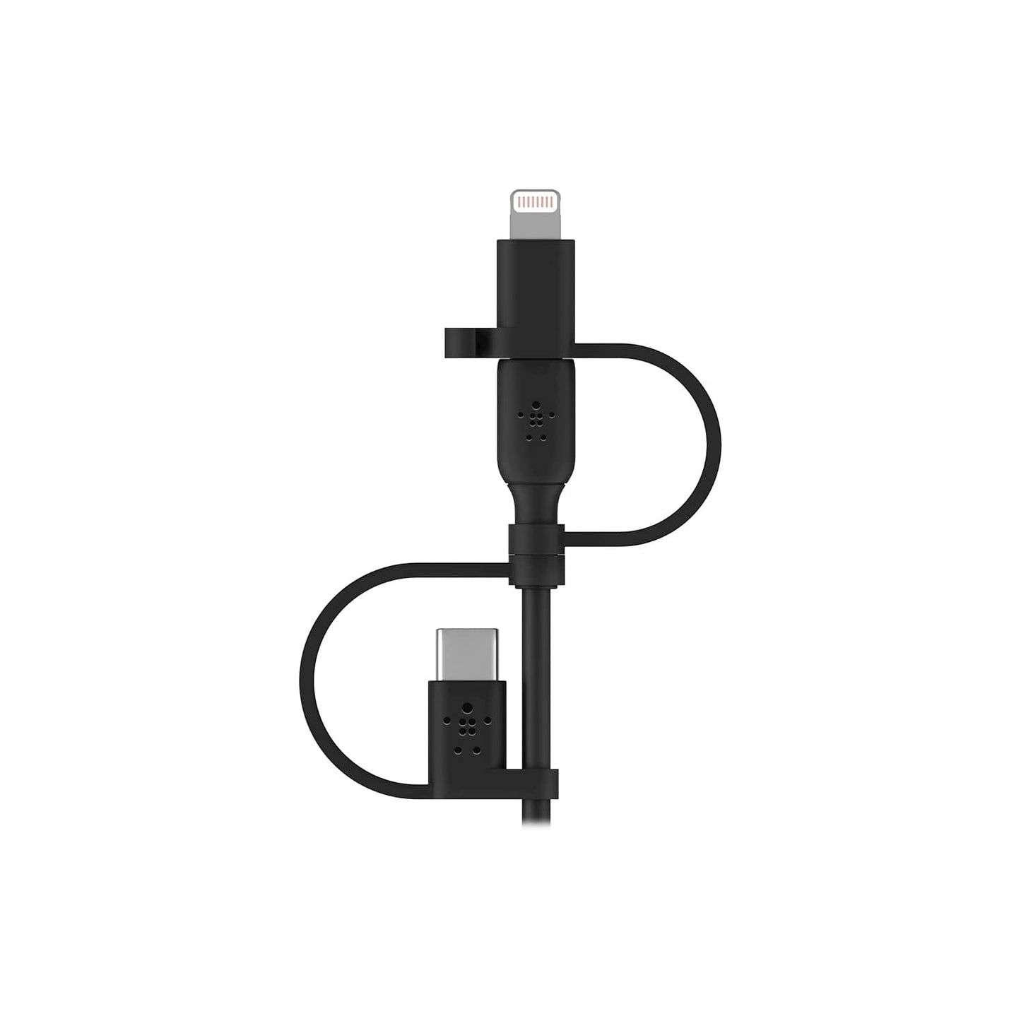 Boostcharge 3-In-1 USB-A to USB-C, Lightning, Micro-Usb Charging Cable (1M/3.3Ft) for Iphone 16, Iphone 16 Pro, Ipad, Galaxy S25, S24, Pixel, Nintendo Switch 2 & More - Black