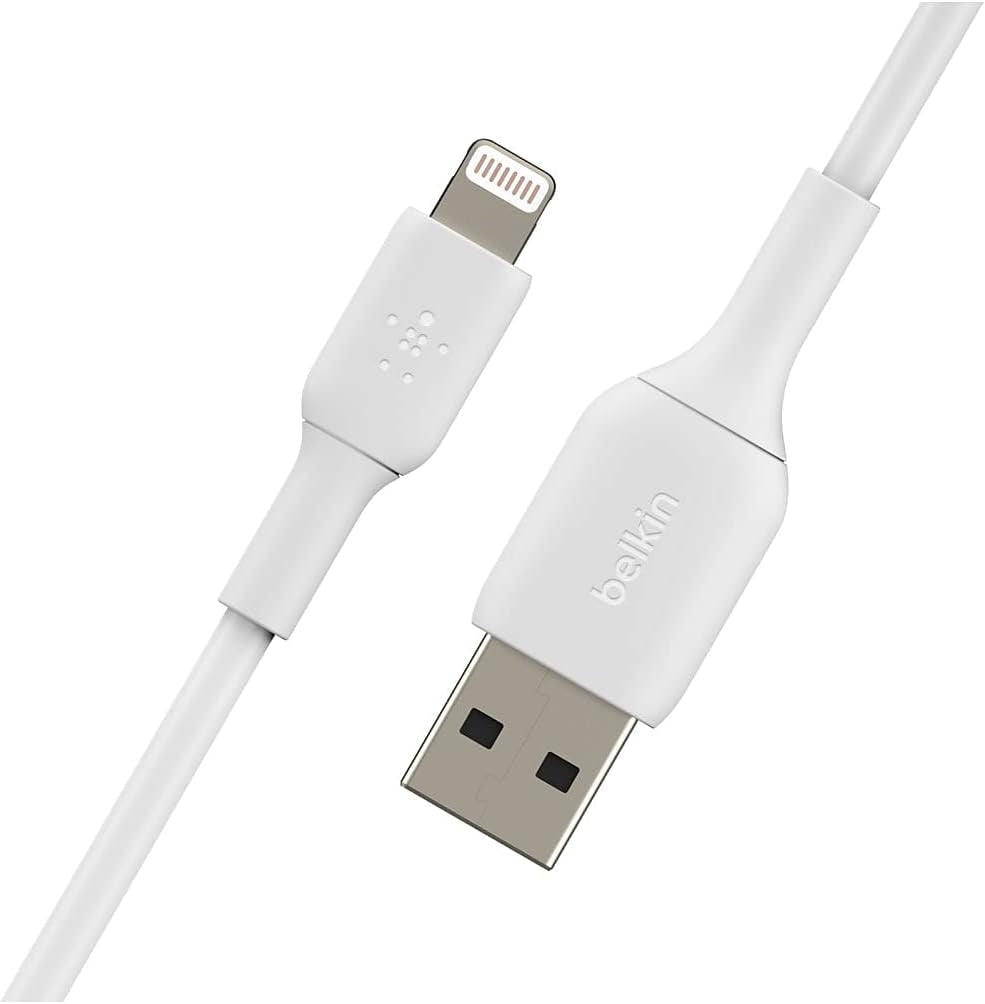 Belkin PVC A-LTG 1M, Wht 2Pk