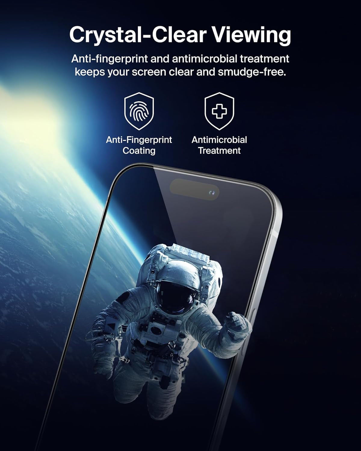 Screenforce Invisiglass Privacy Screen Protector for Iphone 17/16 Pro, Scratch-Resistant Impact Protection W/Included Easy Align Tray for Bubble Free Application - Made with Recycled Glass