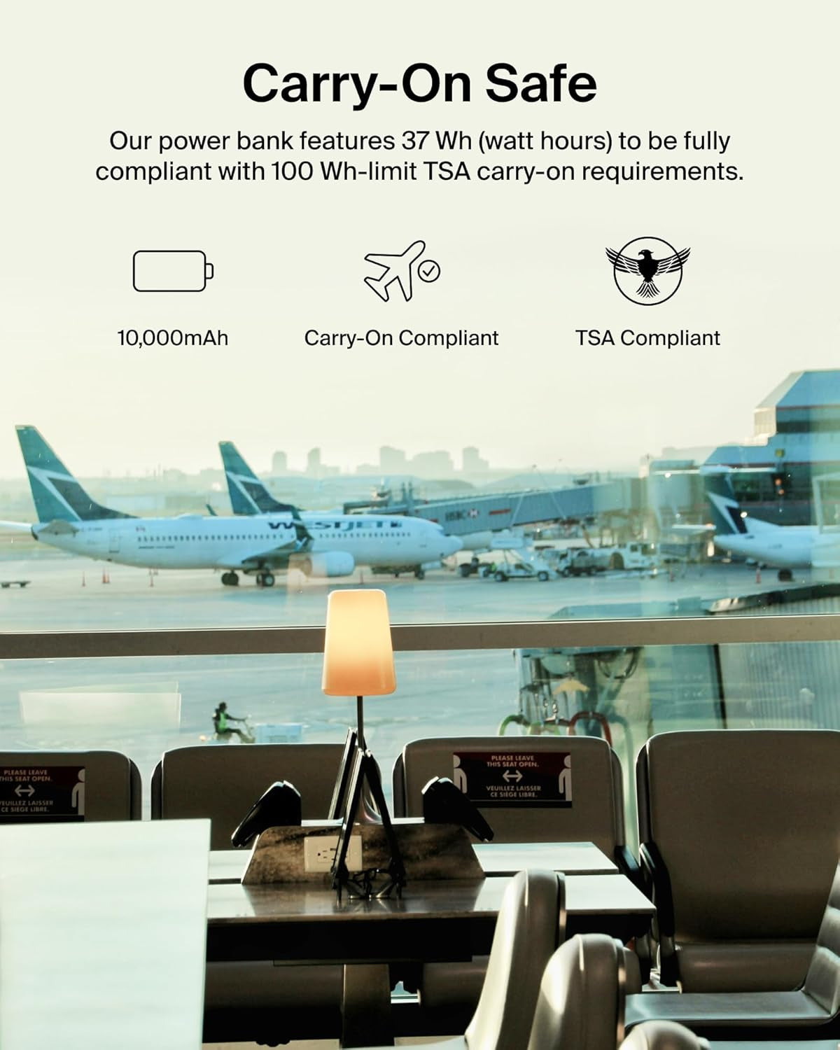 Portable Charger Power Bank for Iphone/Android (10,000Mah), 23W Battery Pack with Integrated USB-C, Lightning Cables, Pass-Through Capability, Charge 2 Devices at Once, Phone Charger Power Bank