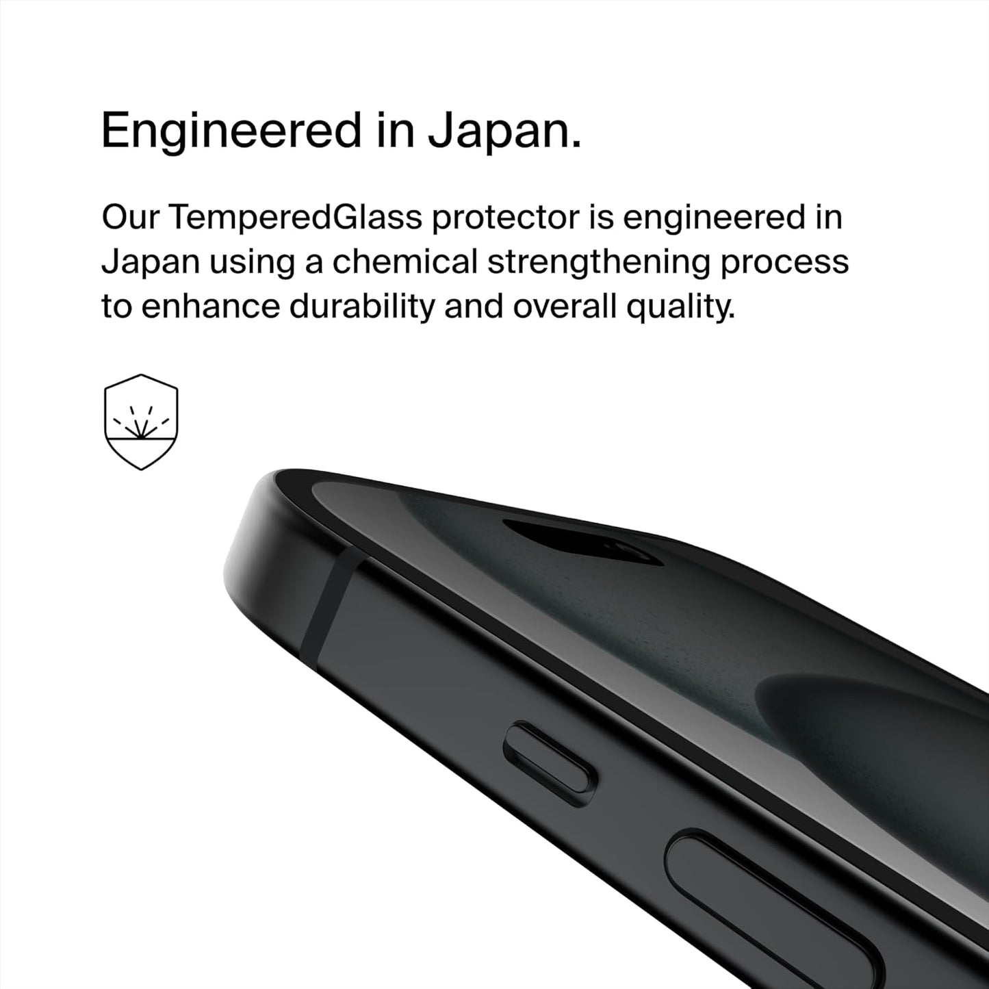 Screenforce Temperedglass Treated Privacy Screen Protector for Iphone 15 and 14 Pro - Slim & Scratch-Resistant - Includes Easy Align Tray for Bubble Free Application