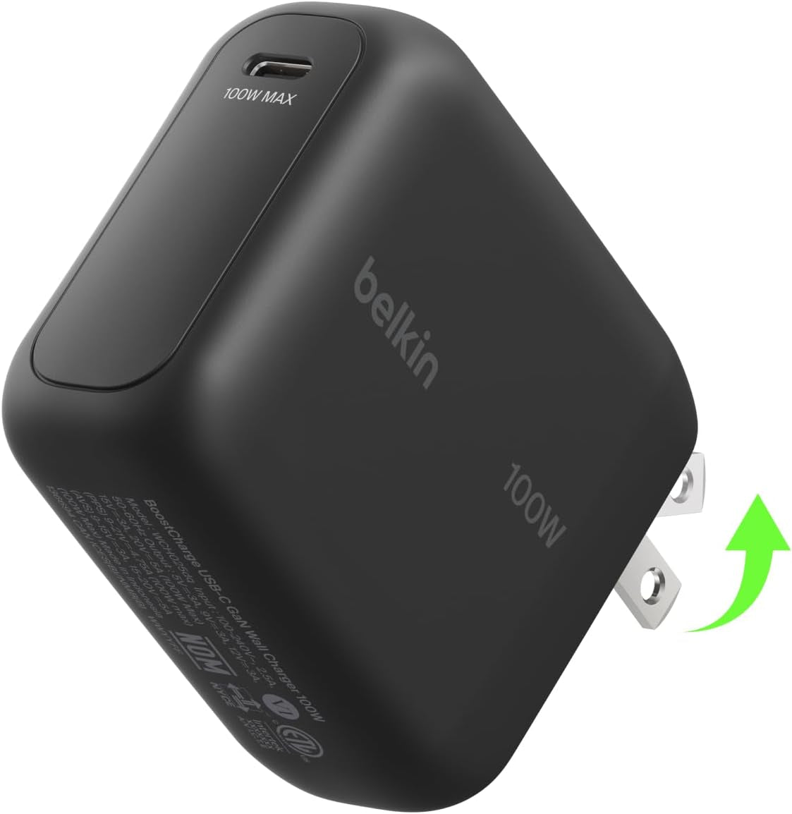 USB C Wall Charger 100W - Compact Gan Charger for Macbook Pro/Air, Chromebook, Dell, Ipad, Tablet, Iphone 17, Samsung Galaxy S26, Airpods - USB C Charging Cable Included - Travel Essentials