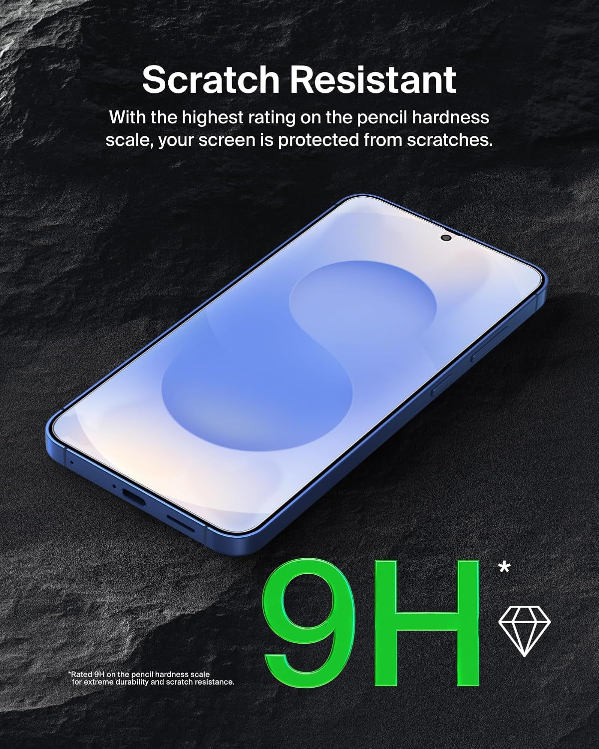 Screenforce Invisiglass Treated Screen Protector for Samsung Galaxy S25+, 9H Hardness, Scratch-Resistant Impact Protection W/Align Tray for Easy Application - Made with Recycled Glass