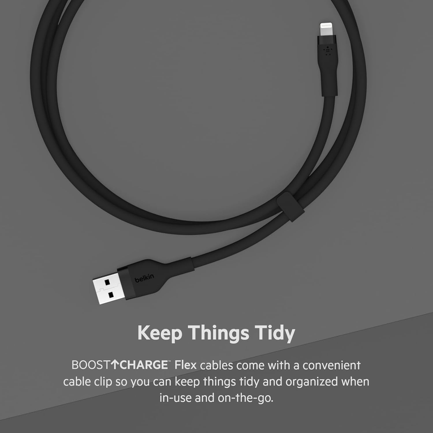 Boostcharge Flex Silicone USB Type a to Lightning Cable (3M/10FT), Mfi Certified Charging Cable for Iphone 13, 12, 11, Pro, Max, Mini, SE, Ipad and More, 2-Pack, Black