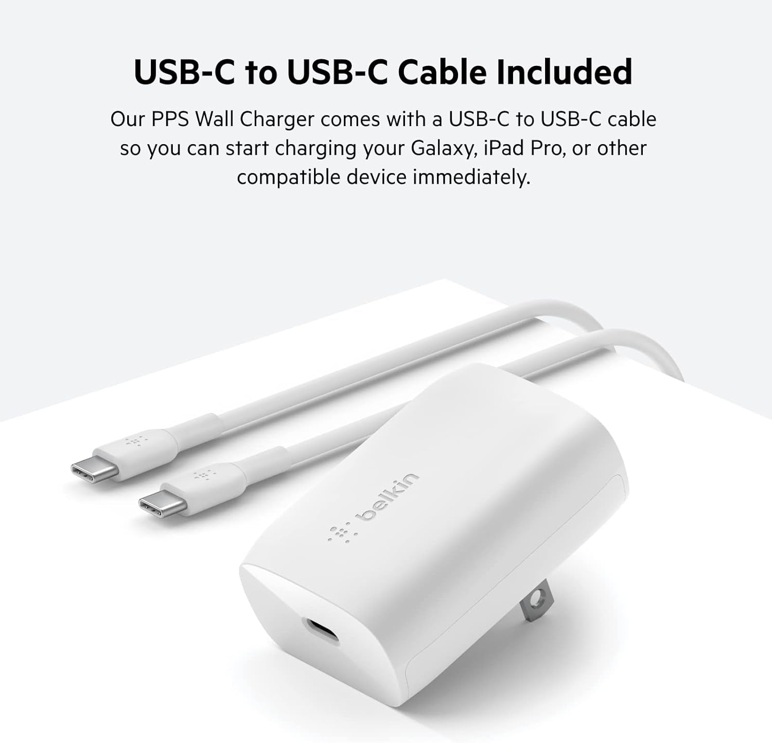 USB C Charger Block 30W (2 Pack) - Fast Charging - Apple Iphone 17, Air, Pro, Pro Max, Samsung Galaxy S25, Ipad, Airpods, Apple Watch, Nintendo Switch 2 & More - White