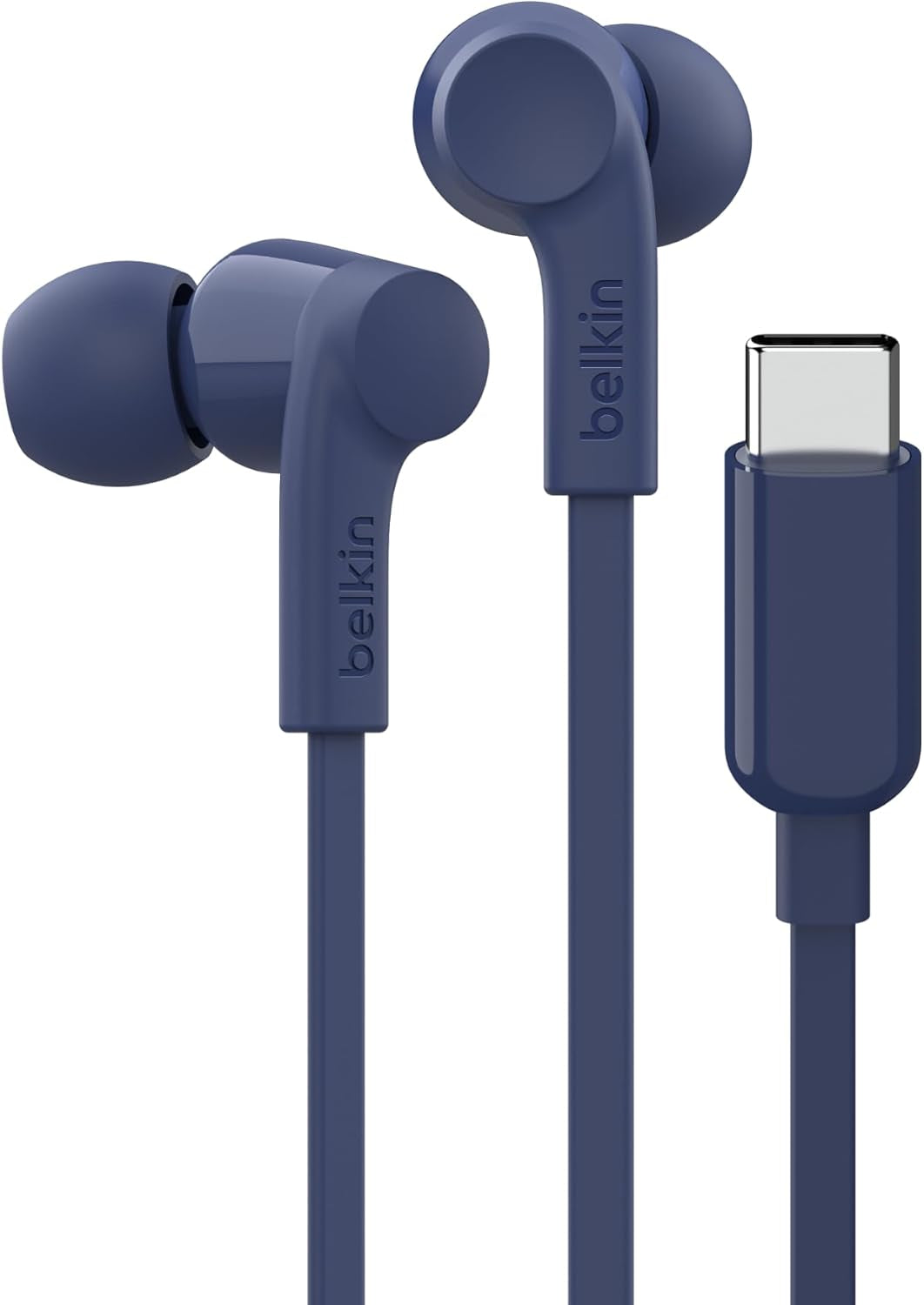 Soundform Wired Earbuds with USB-C Connector, In-Ear Earphones W/Microphone - USB-C Headphones for Iphone 17, Iphone 16, Ipad Mini, Galaxy S26, Google Pixel 10, Android, & More - Blue