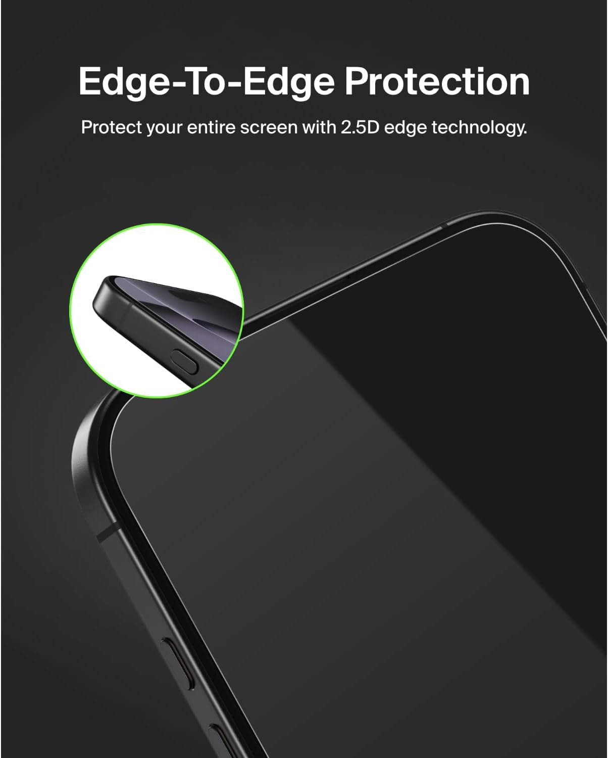 Screenforce Temperedglass Treated Screen Protector for Iphone 16 Pro Max - Slim & Scratch-Resistant - Includes Easy Align Frame for Bubble Free Application - 2-Pack