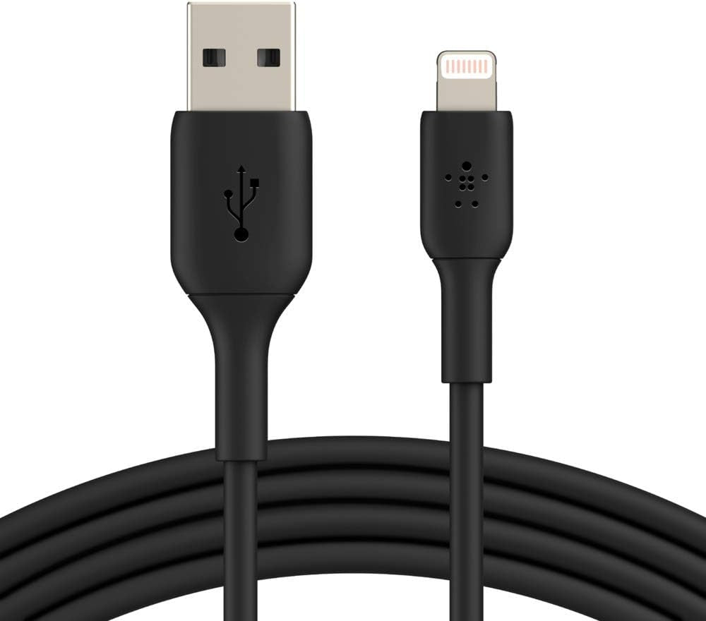 Boostcharge Lightning Cable - 3.3Ft/1M - Mfi Certified Apple Iphone Charger USB to Lightning Cable - Iphone Cable - Iphone Charger Cord - Apple Charger - USB Phone Charger - Black