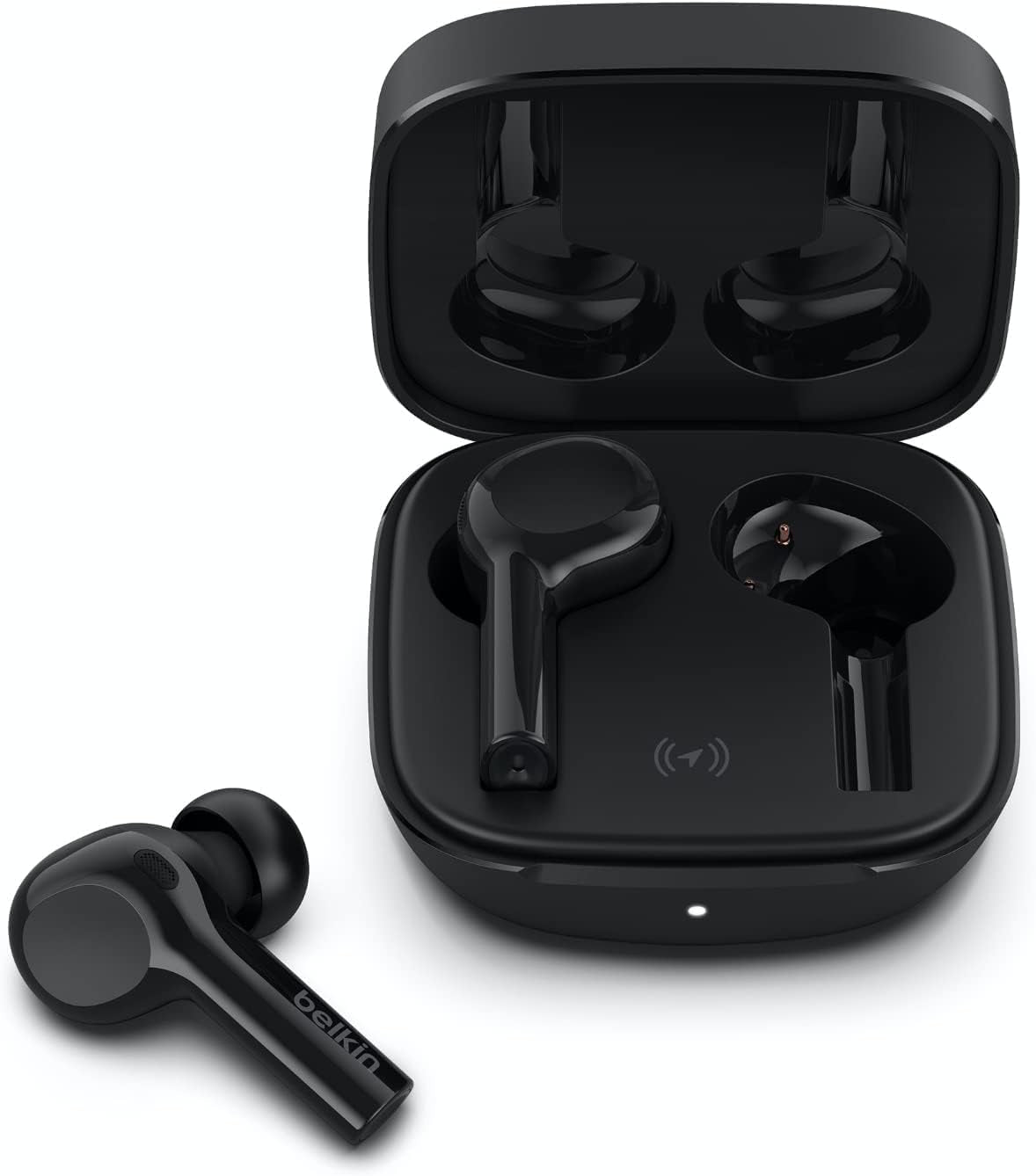 Wireless Earbuds, Soundform Freedom True Wireless Bluetooth Earphones with Wireless Charging Case IPX5 Certified Sweat and Water Resistant with Deep Bass for Iphones and Androids - Black